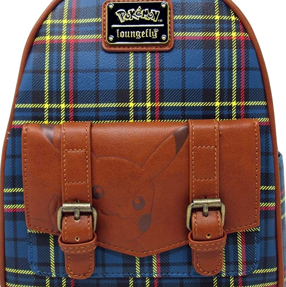 Loungefly mini backpack Pokémon Tartan Plaid